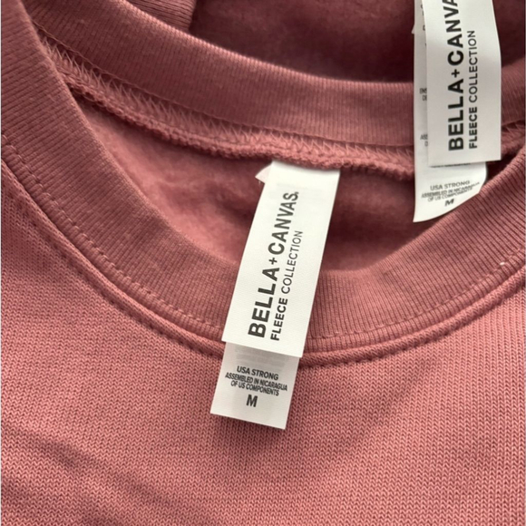 L/S Crewneck UNISEX Bella Canvas Fleece Collection - Picture 4 of 6